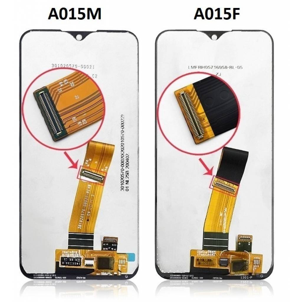 Display Samsung A015 (A01 2020) (Conector pequeño) Comp. Negro Calidad GH